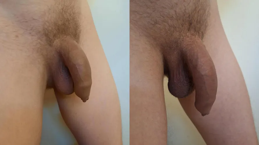 See how my flaccid size has changed during past years - left pic is about 3 years old