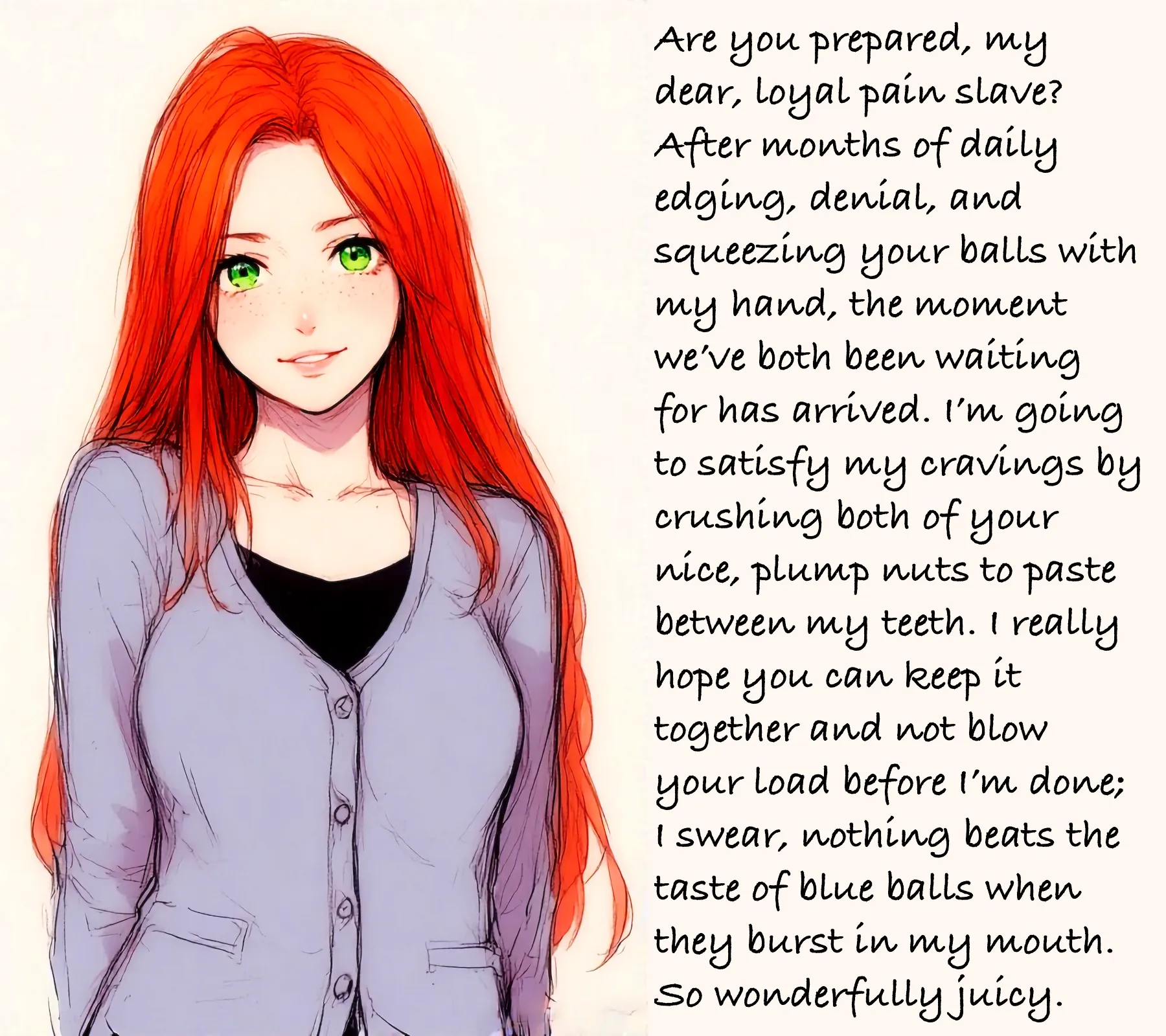 The moment has finally arrived [AI Image] (punishment81 on ImageFap)