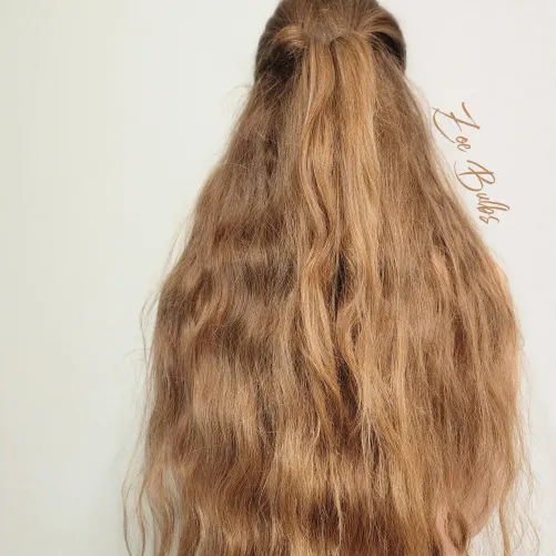 Tried something new with my long hair 😍