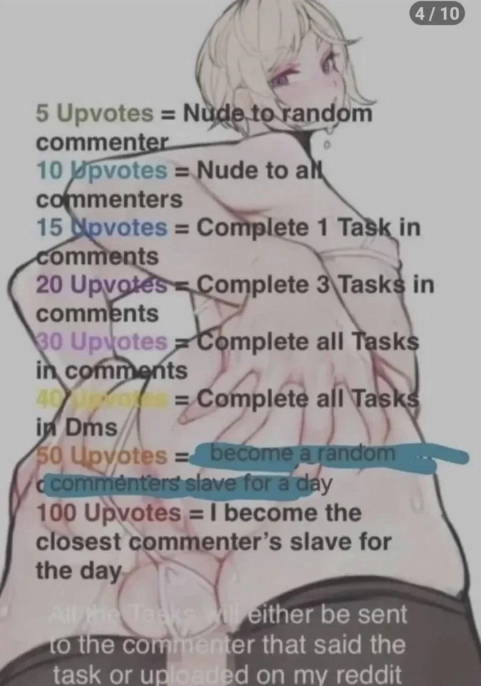 Upvote and make me regret this like the good sissy i am