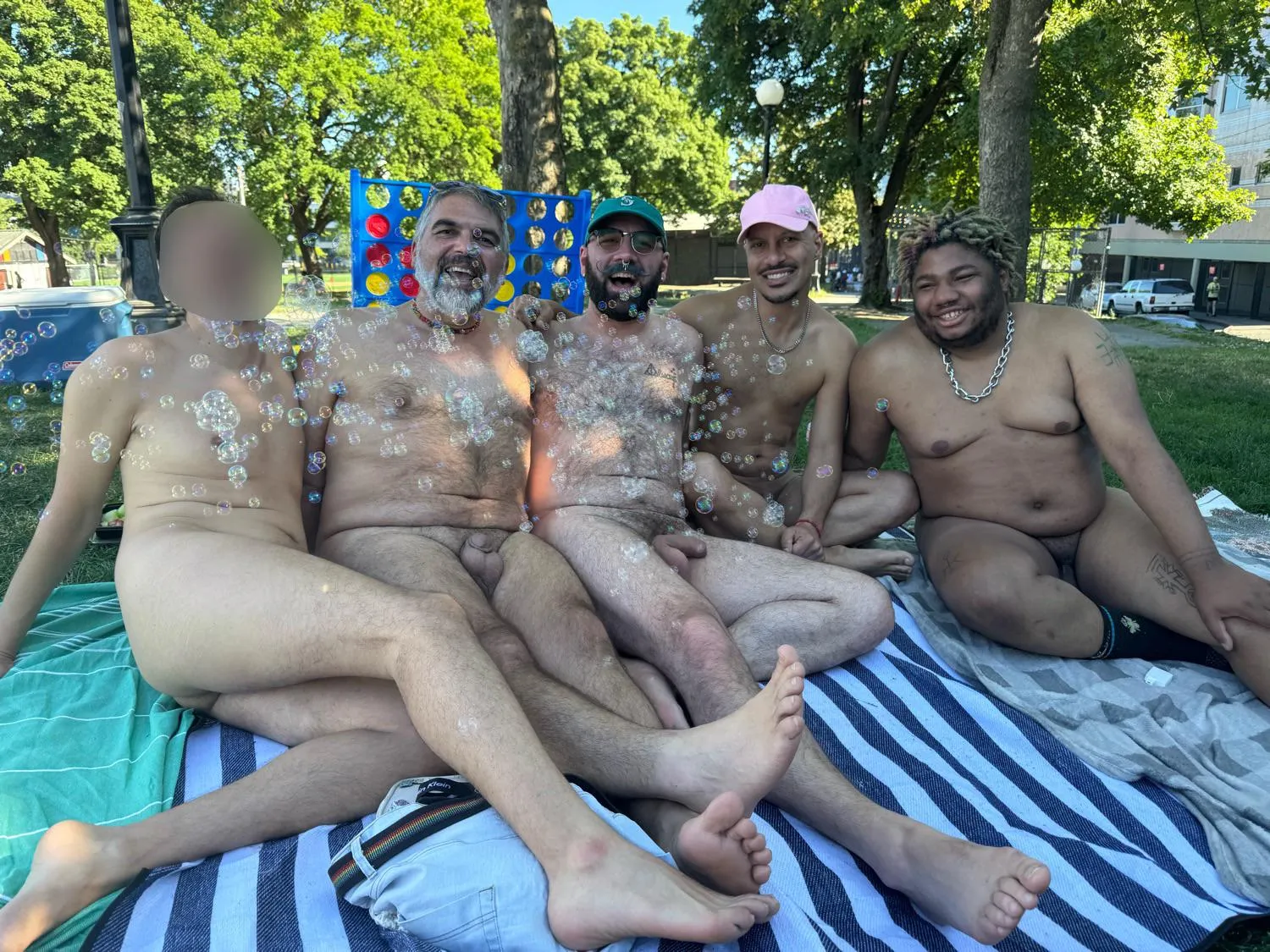 Vibing with my gaggle at the public park