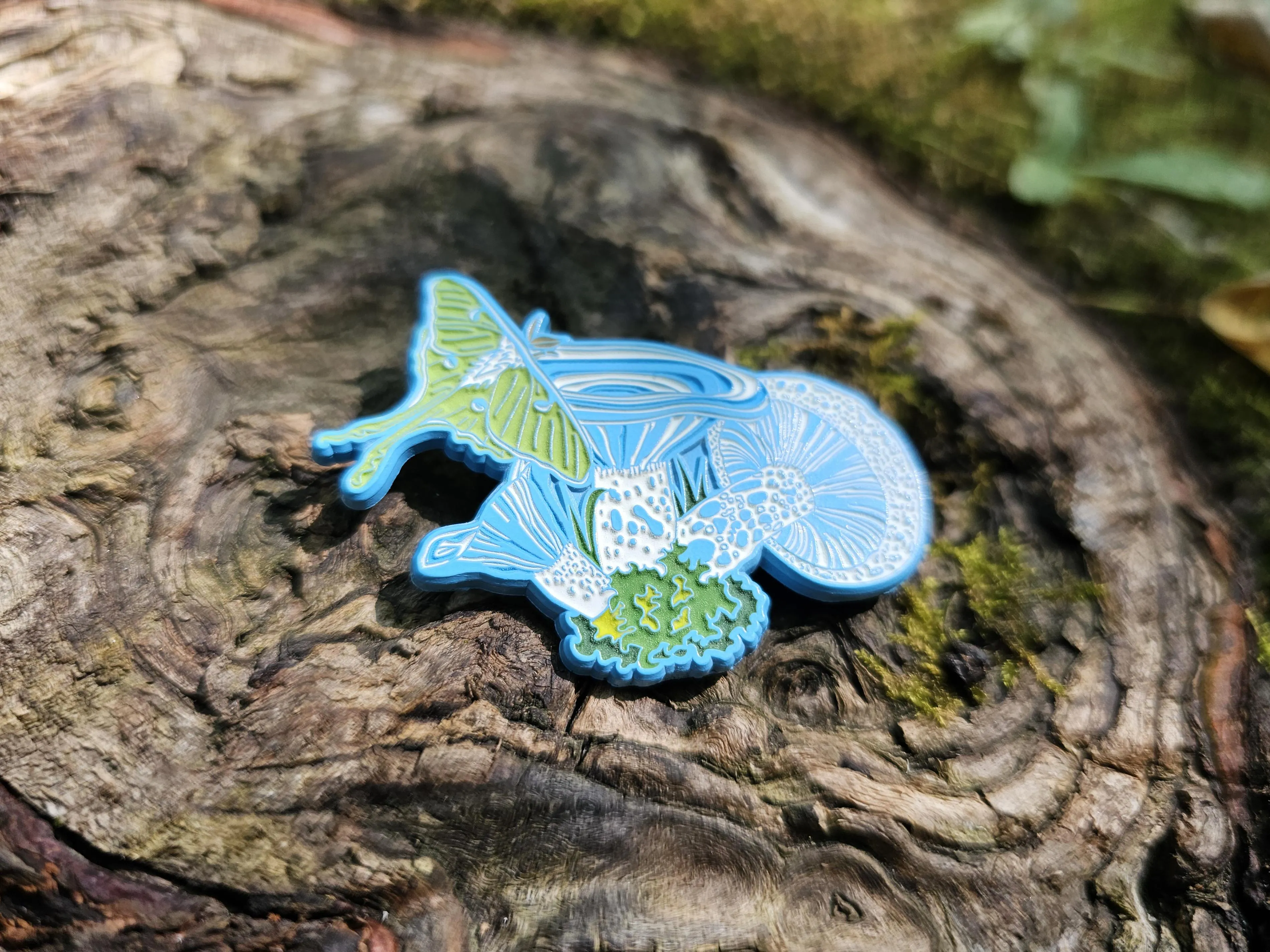 Who wants one of the last ones of these limited edition pins we made? - The metal is even UV Reactive