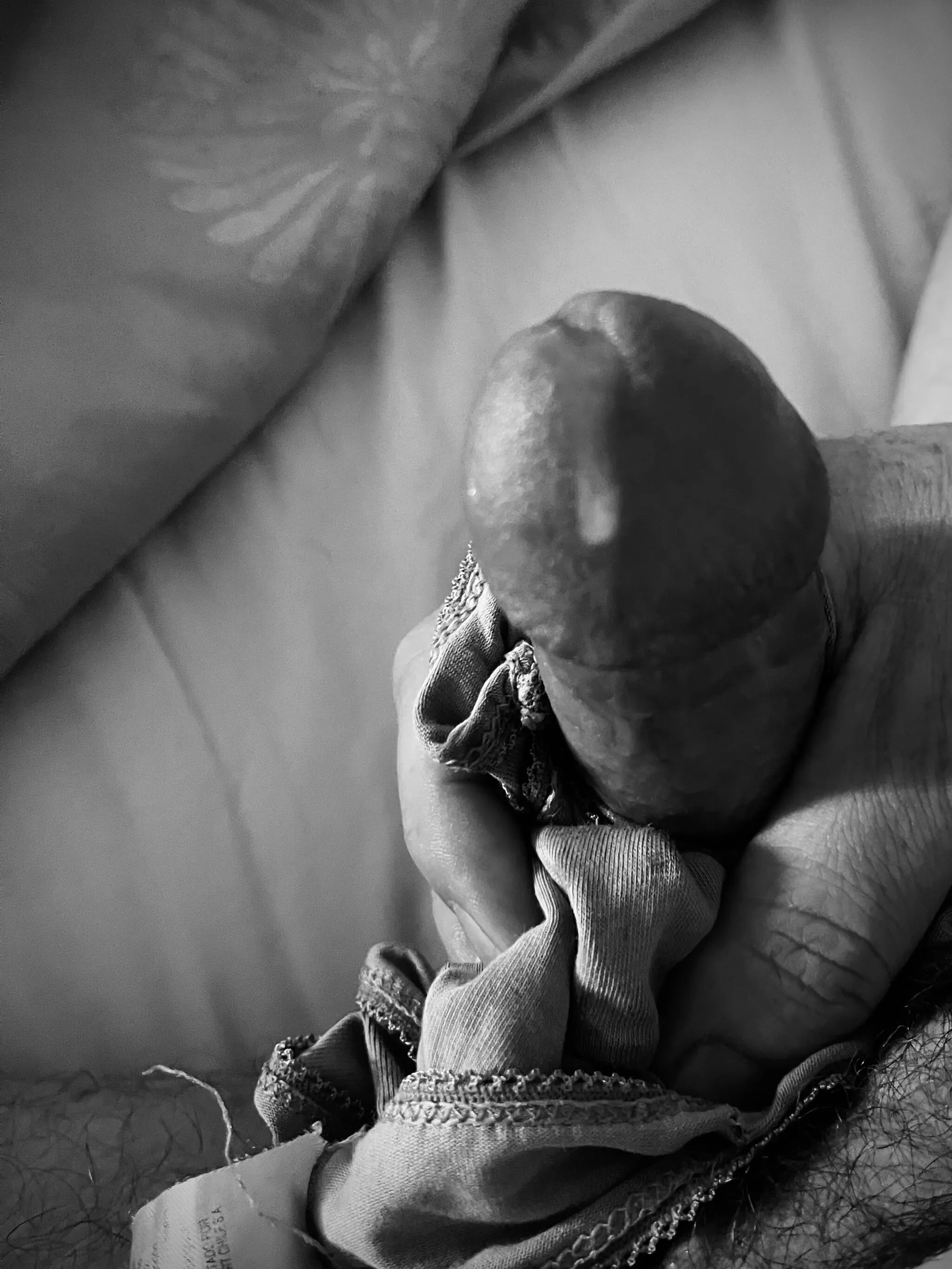 Wife’s panties wrapped around