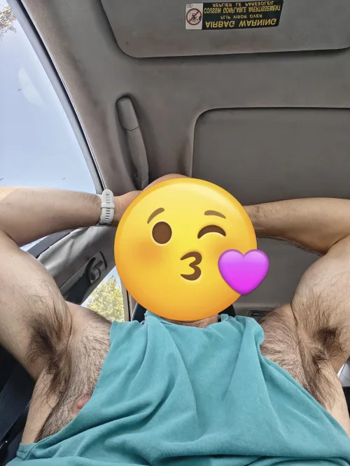 Wish you were around to whiff my pits in my car during my break