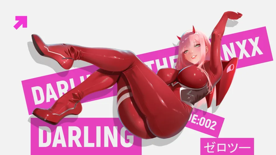 Zero Two - Drawing, IndieAnime