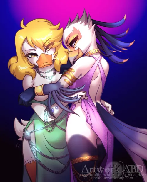 2023 Commission for Moltsi (Sexy birds) (abluedeer) [FF]