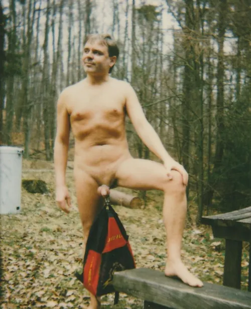 Carrying my backpack in the nineties