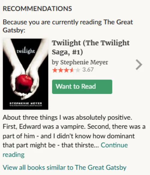 goodreads straight up trolling me right now