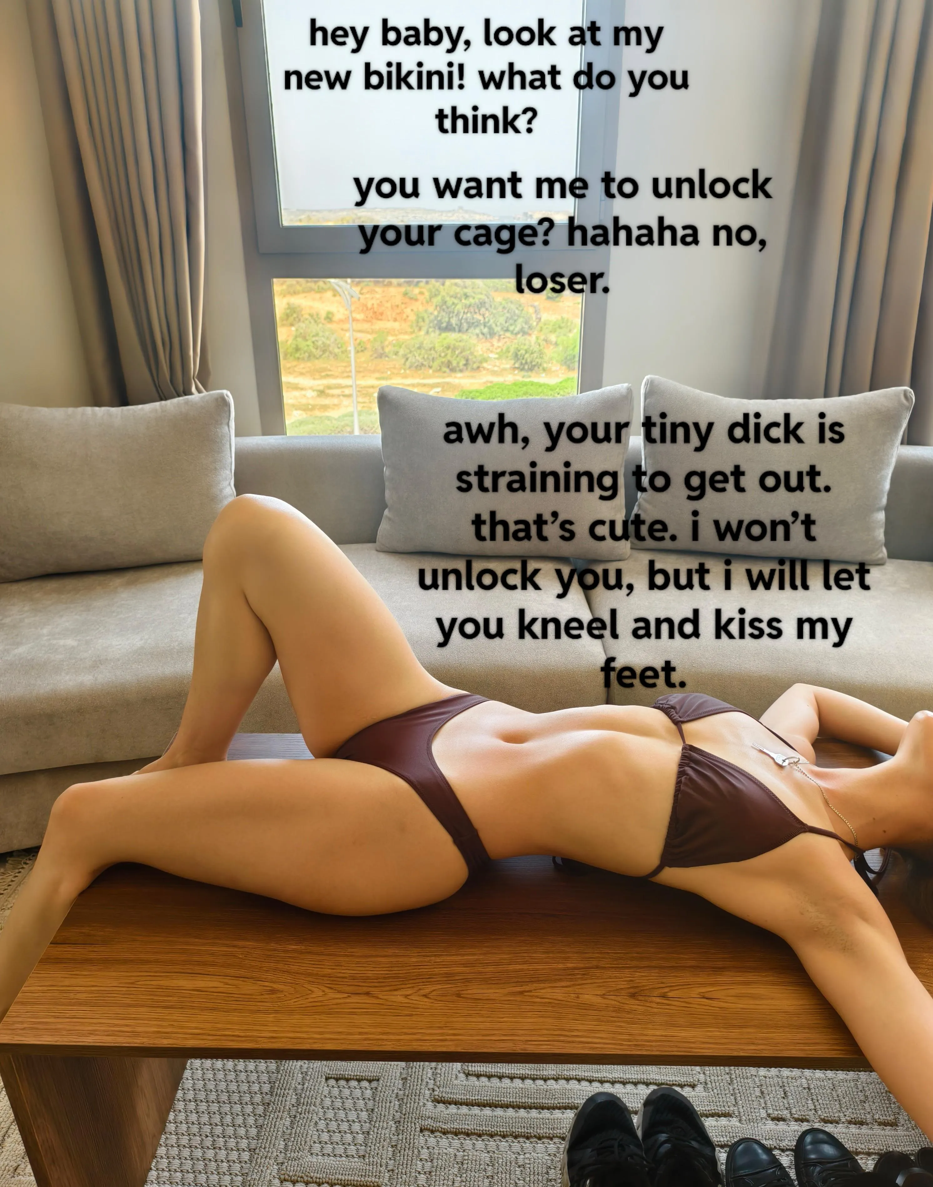 i know this view must make you so desperate for me. how about we compromise? ;)