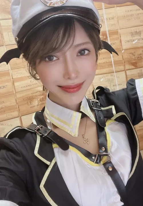 Mio with a big smile