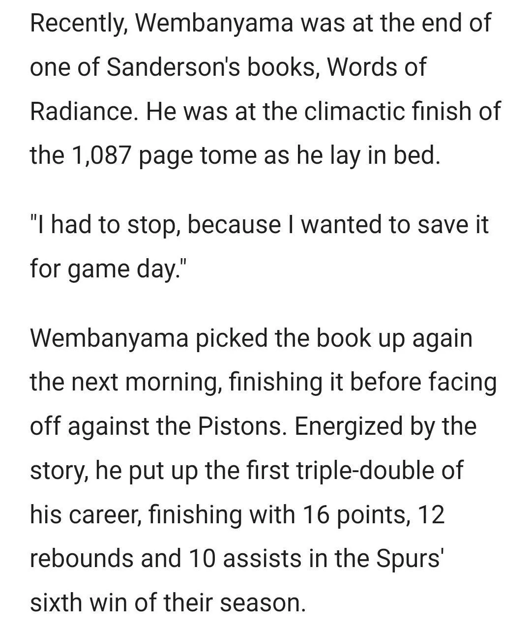 Wemby can't stop climaxing to 1000-page tomes
