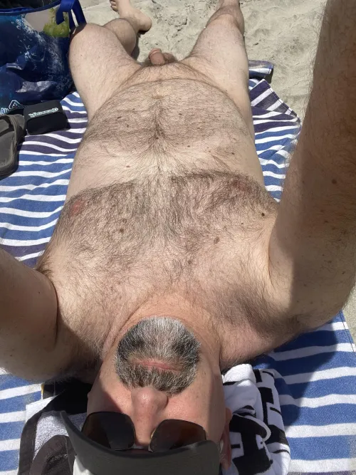 Windy but sunny and not crowded