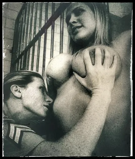 Archive image of a prisoner being searched