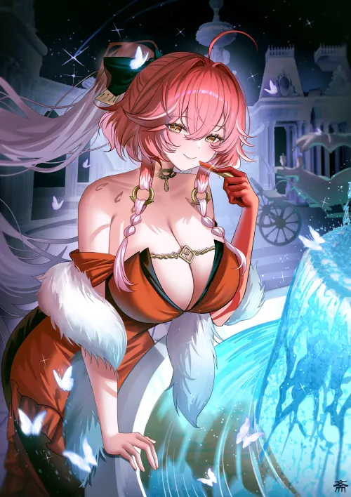 Changli in red dress (碳酸 / szmmm303)