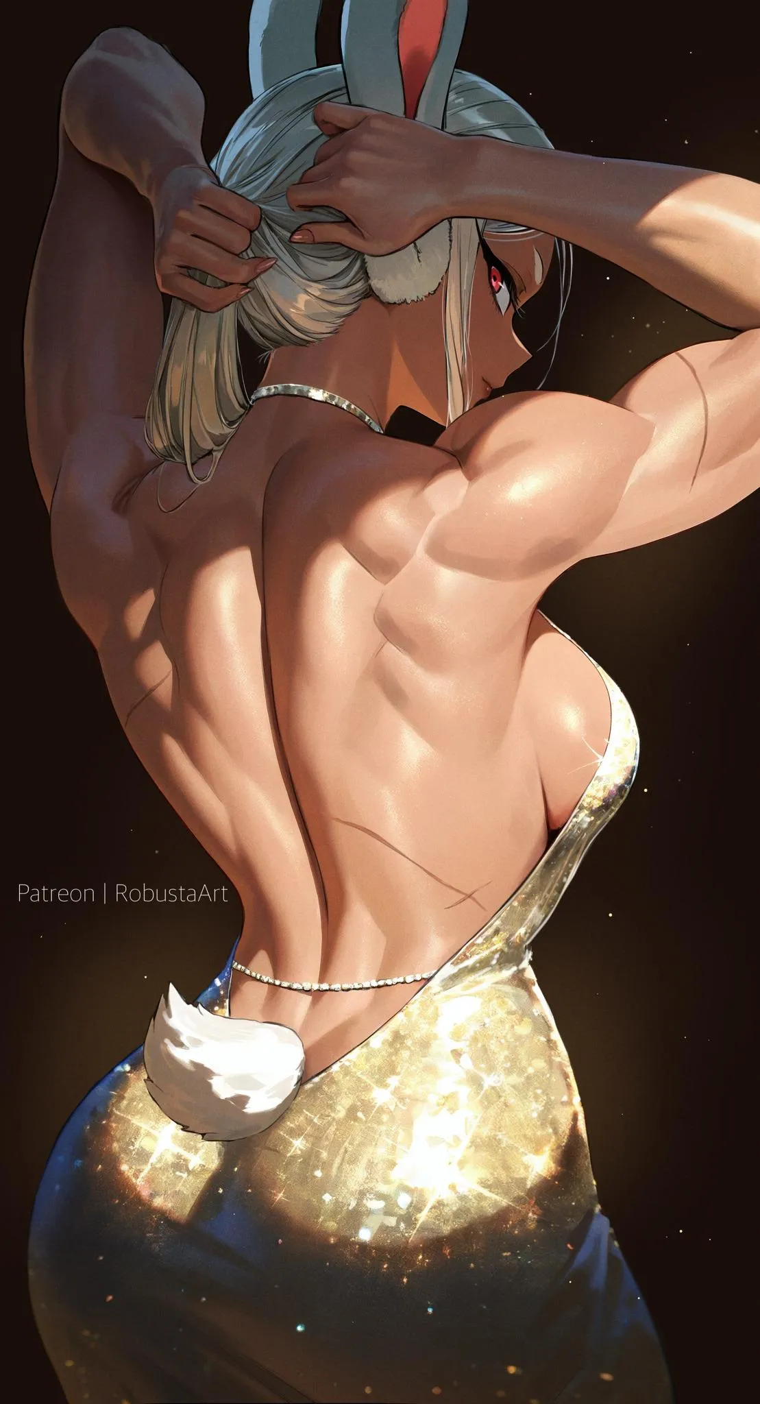 Mirko Gold Dress [My Hero Academia]