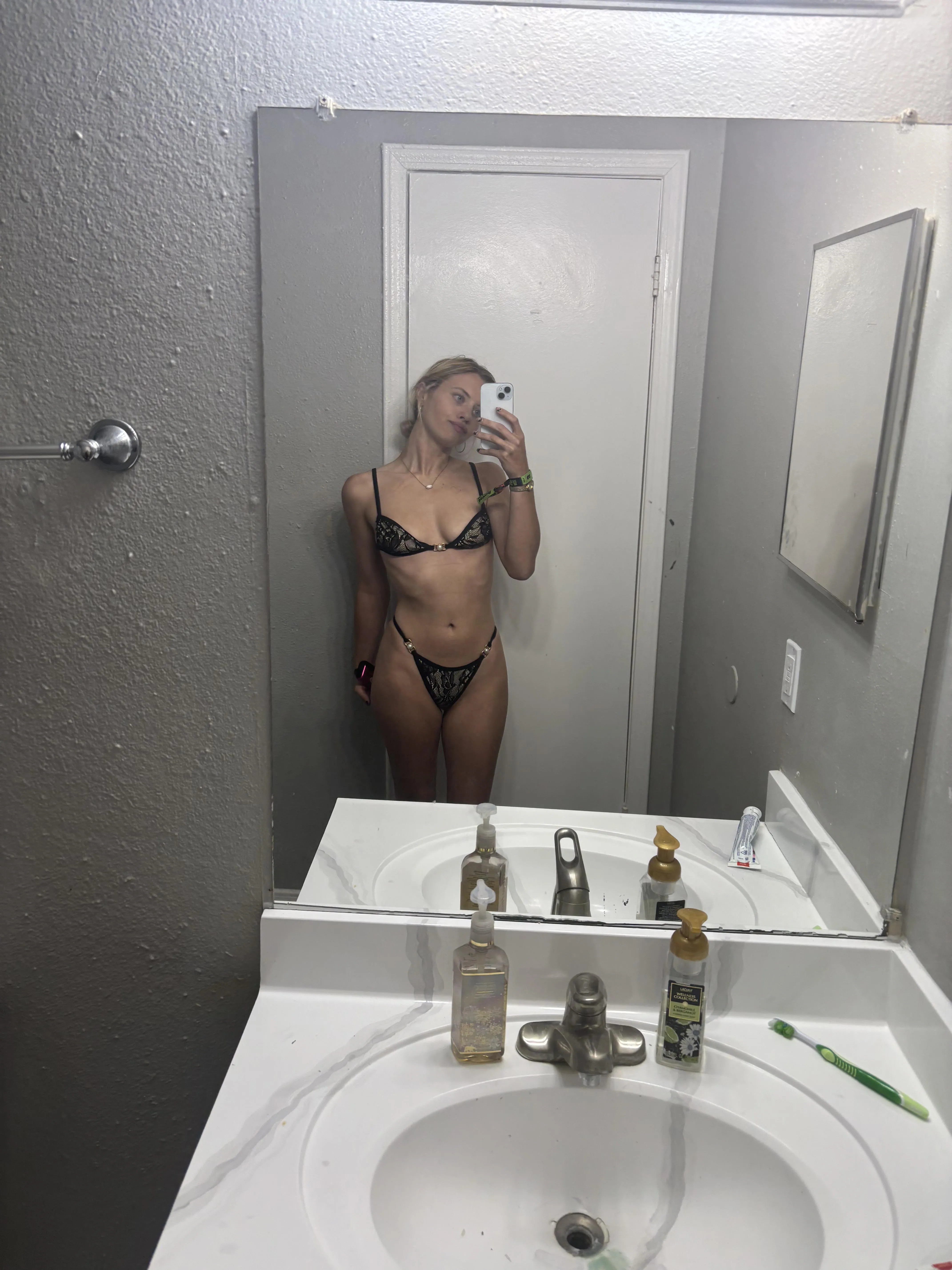 My bikini would look better on the floor