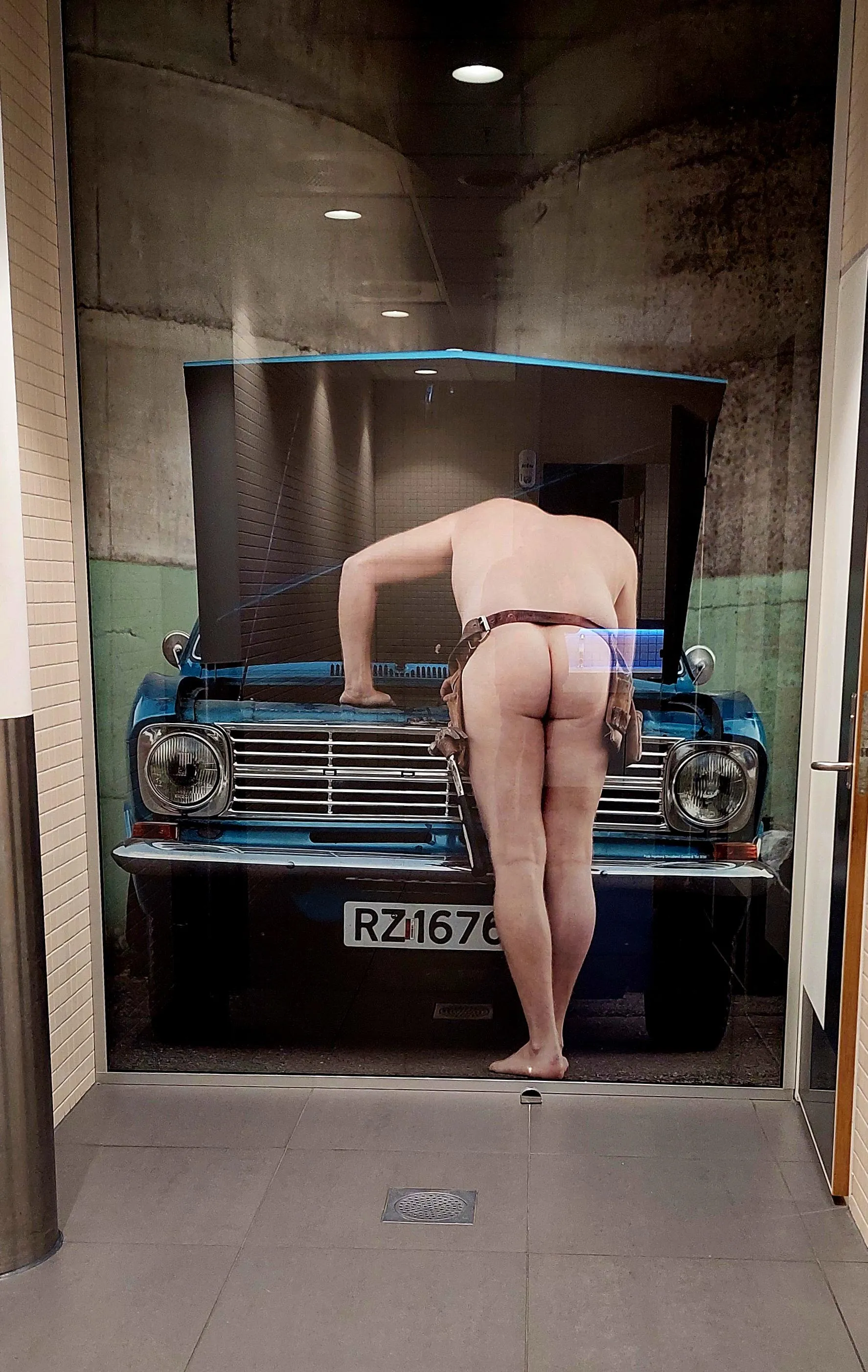 Poster in the airport toilet