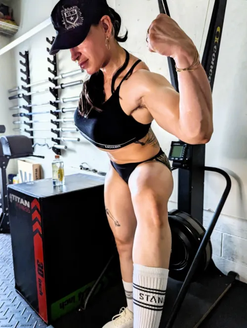 Sweaty and rock hard