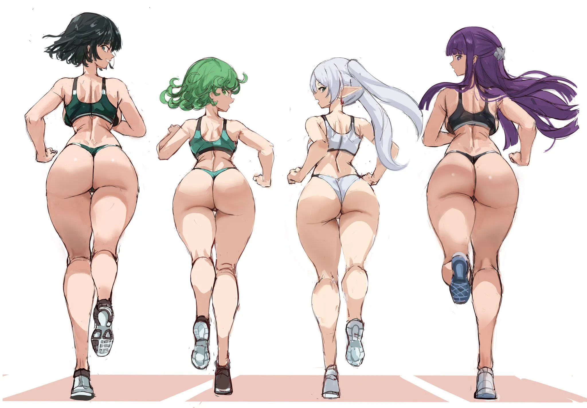 Tatsumaki, Frieren, Fubuki & Fern [One Punch Man] x [Frieren: Journey's End] (RakAmime)