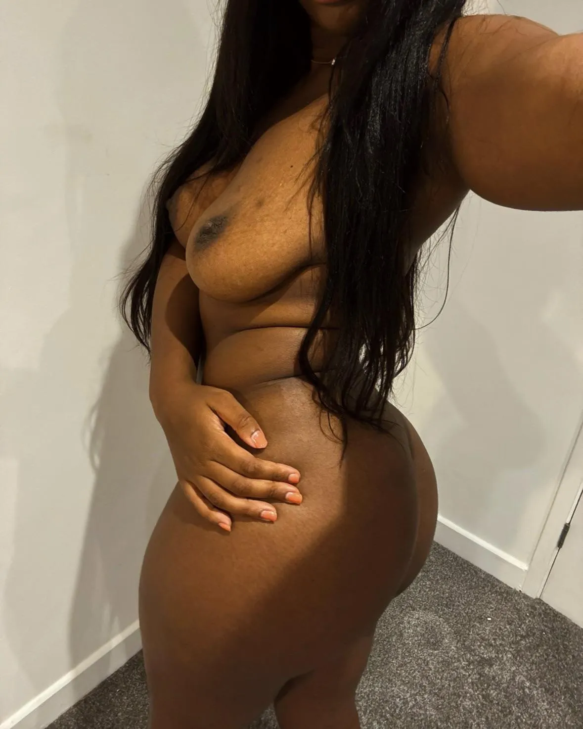 24f African girl natural body