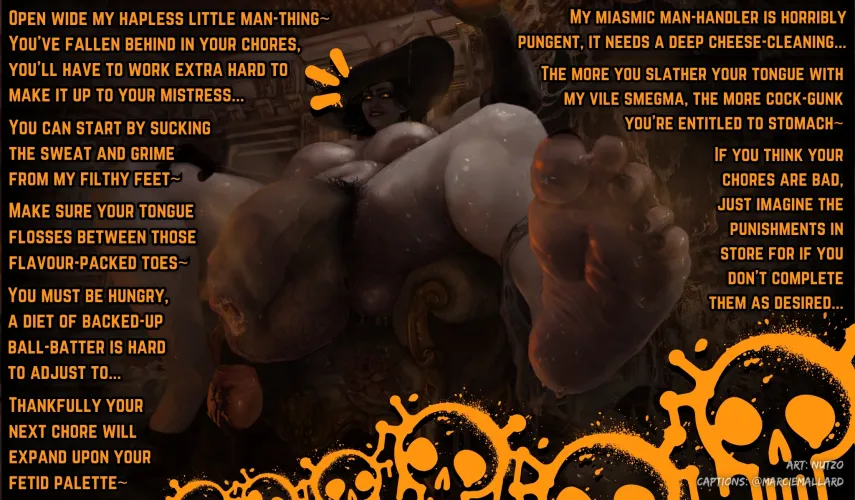 Dimitrescu's Dick Cheese... [Dubcon] [POV] [Futanari] [Filth] [Feet Focus] [Smegma] [Musky] [Sweaty] [Unwashed] [BBW] [Pubic Hair] [Credits in Caption]