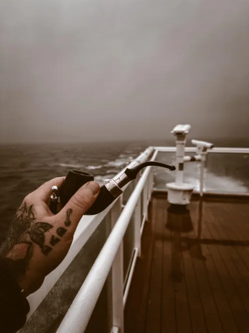 Erinmore in my Peterson at sea.