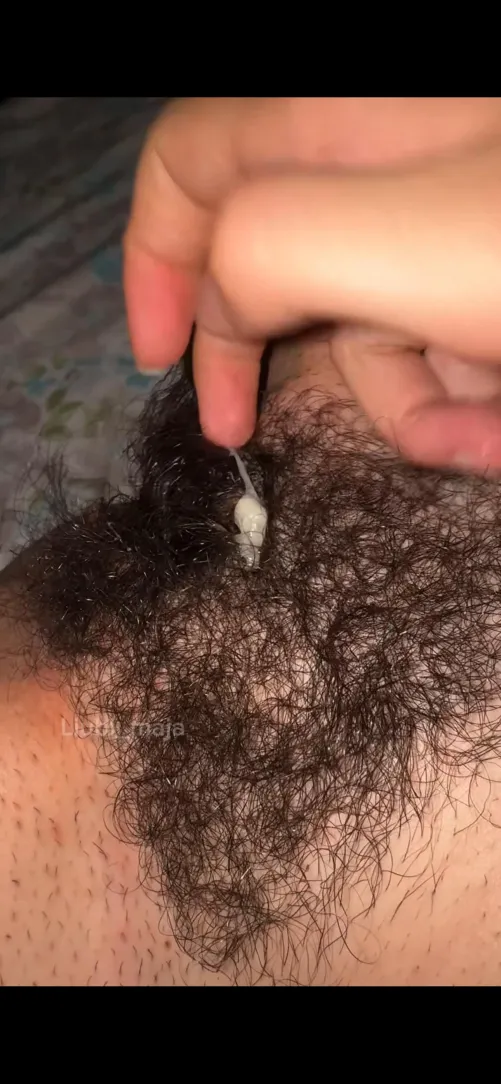 I love when my hairy pussy get so creamy