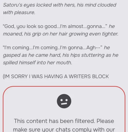 not the writer’s block 😭