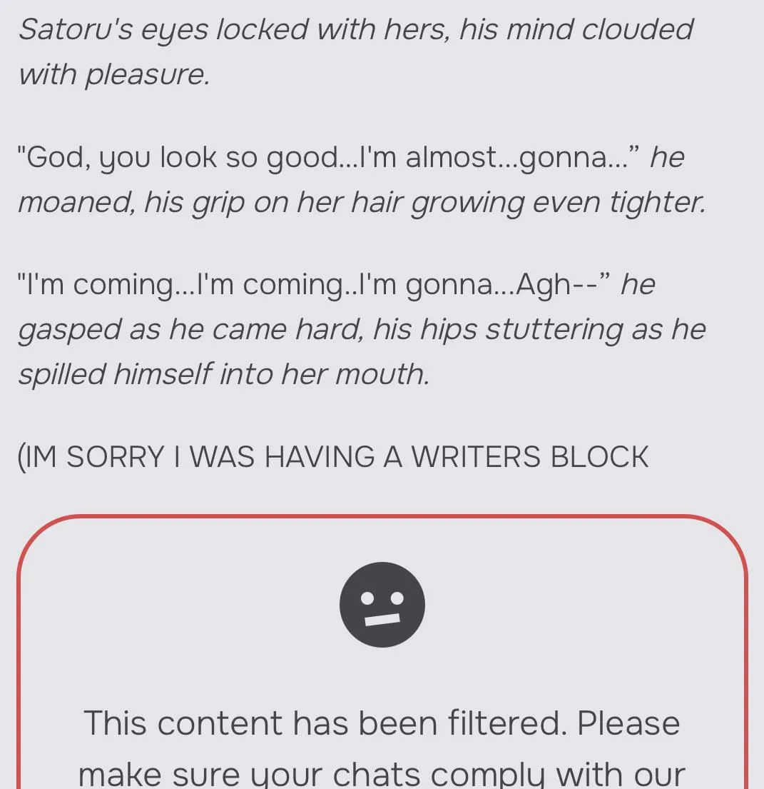 not the writer’s block 😭