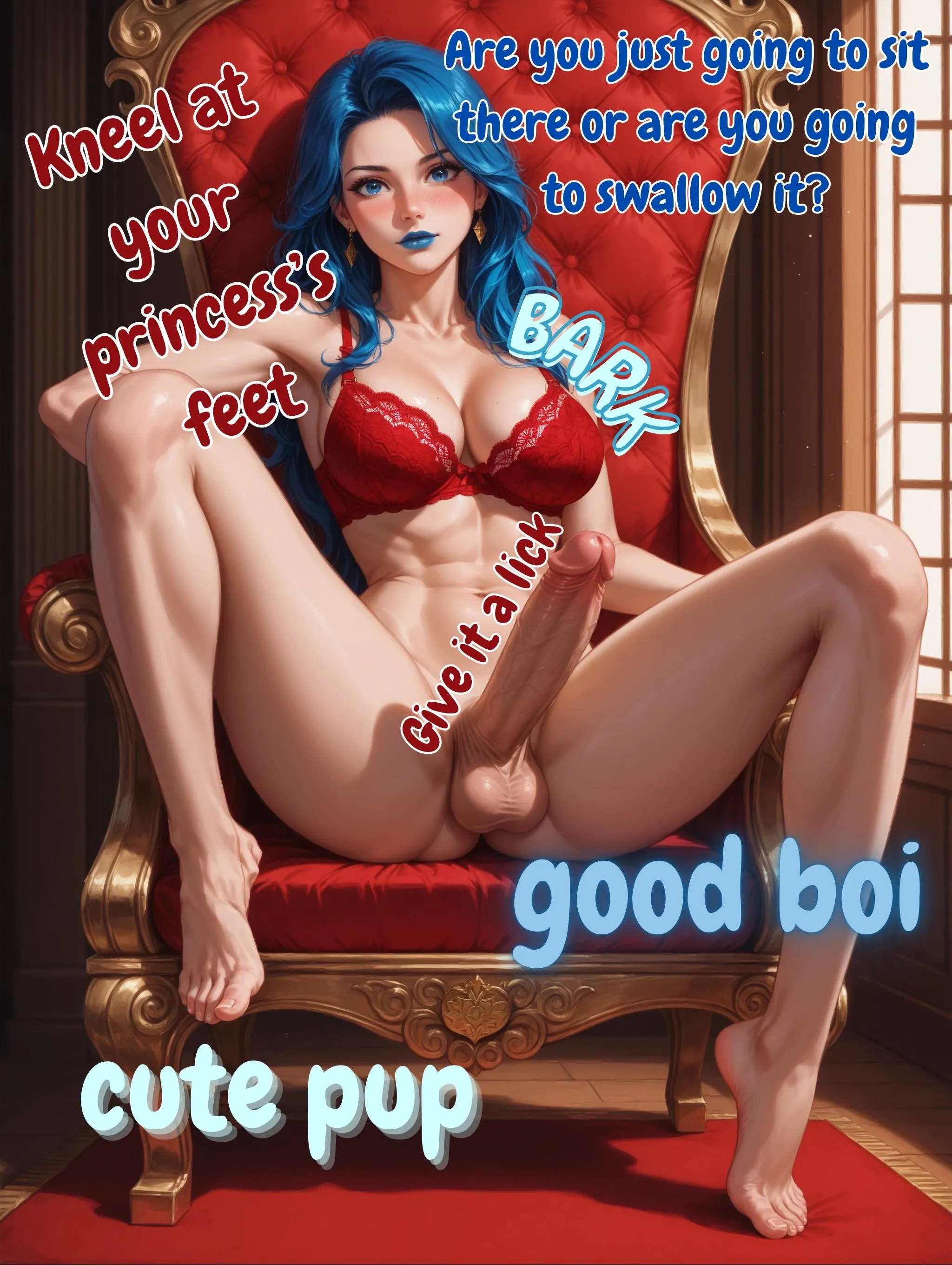 Princess Worship [Princess Lyn] [Caption] [Futanari] [Futa-Empire]