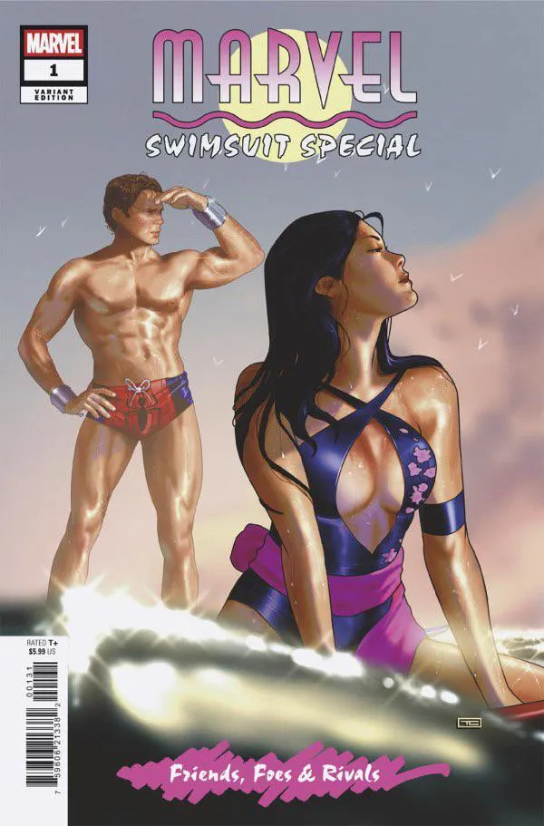 Psylocke looks so relaxed [Marvel swimsuit special: friends, foes and rivals #1]