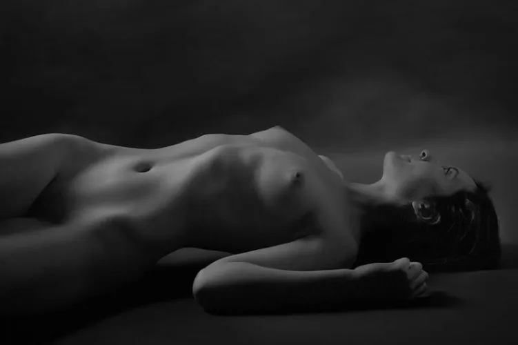 Reclining in grayscale