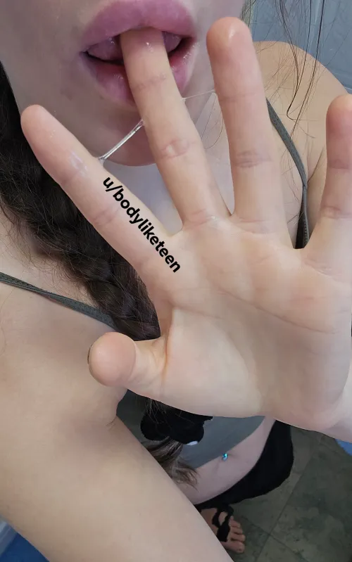 Would you lick my grooly fingers.. :p