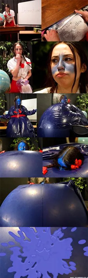 Anyone who purchased this video, I'll trade with any blueberry inflation videos with gum chewing and blowing included