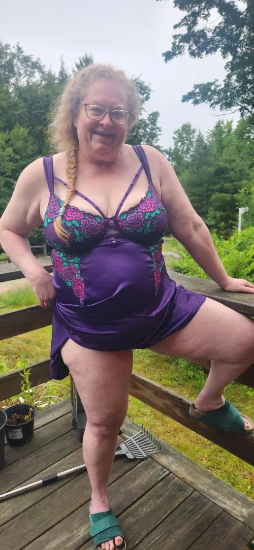 Beautiful Wife Showing off Outside