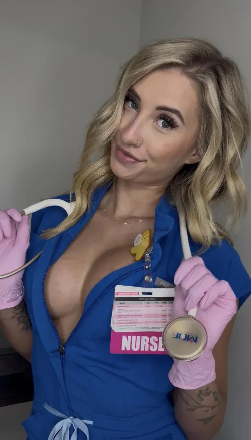Caution: This nurse may cause unexpected symptoms of desire 🔥