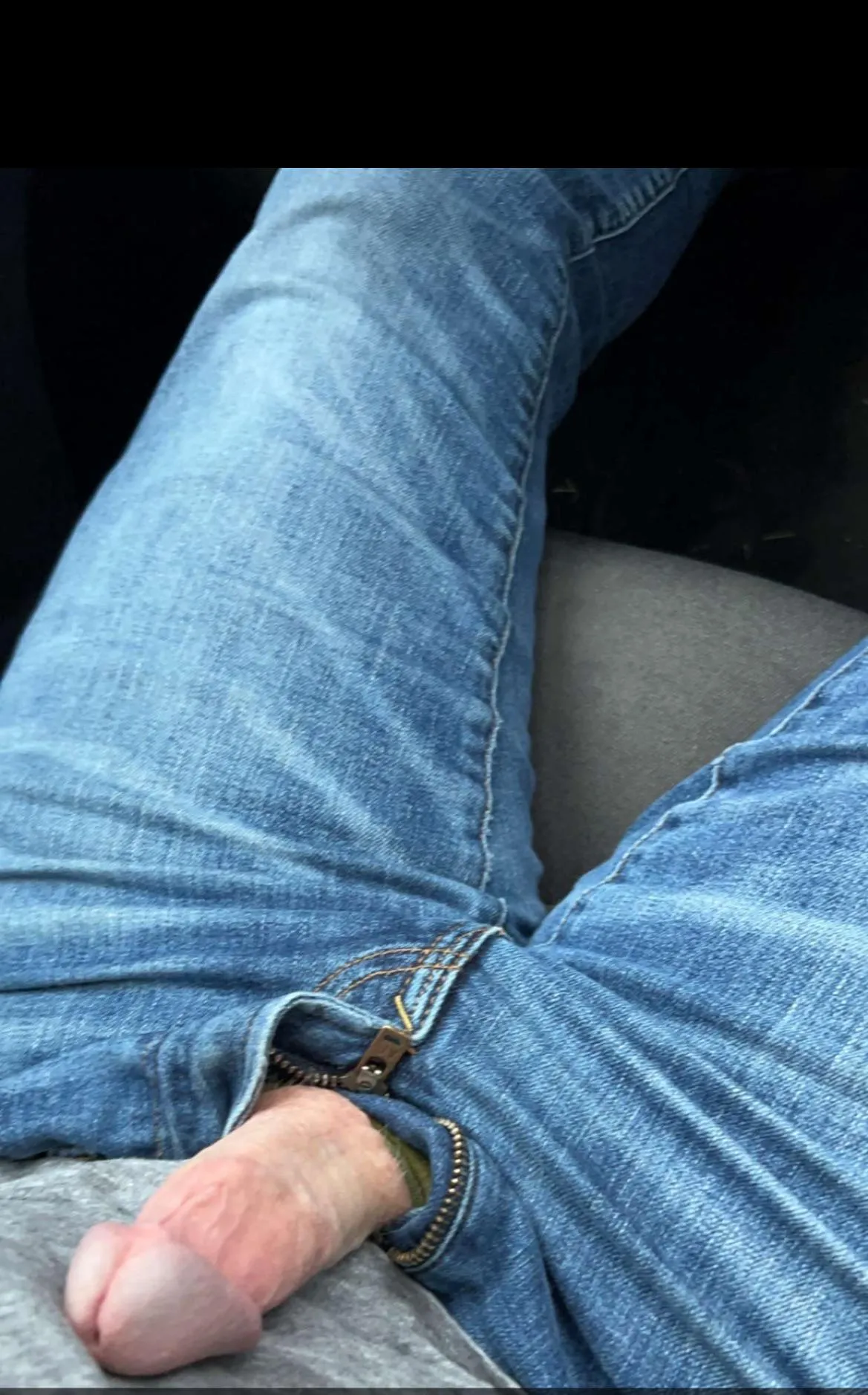 I love driving with my dick out