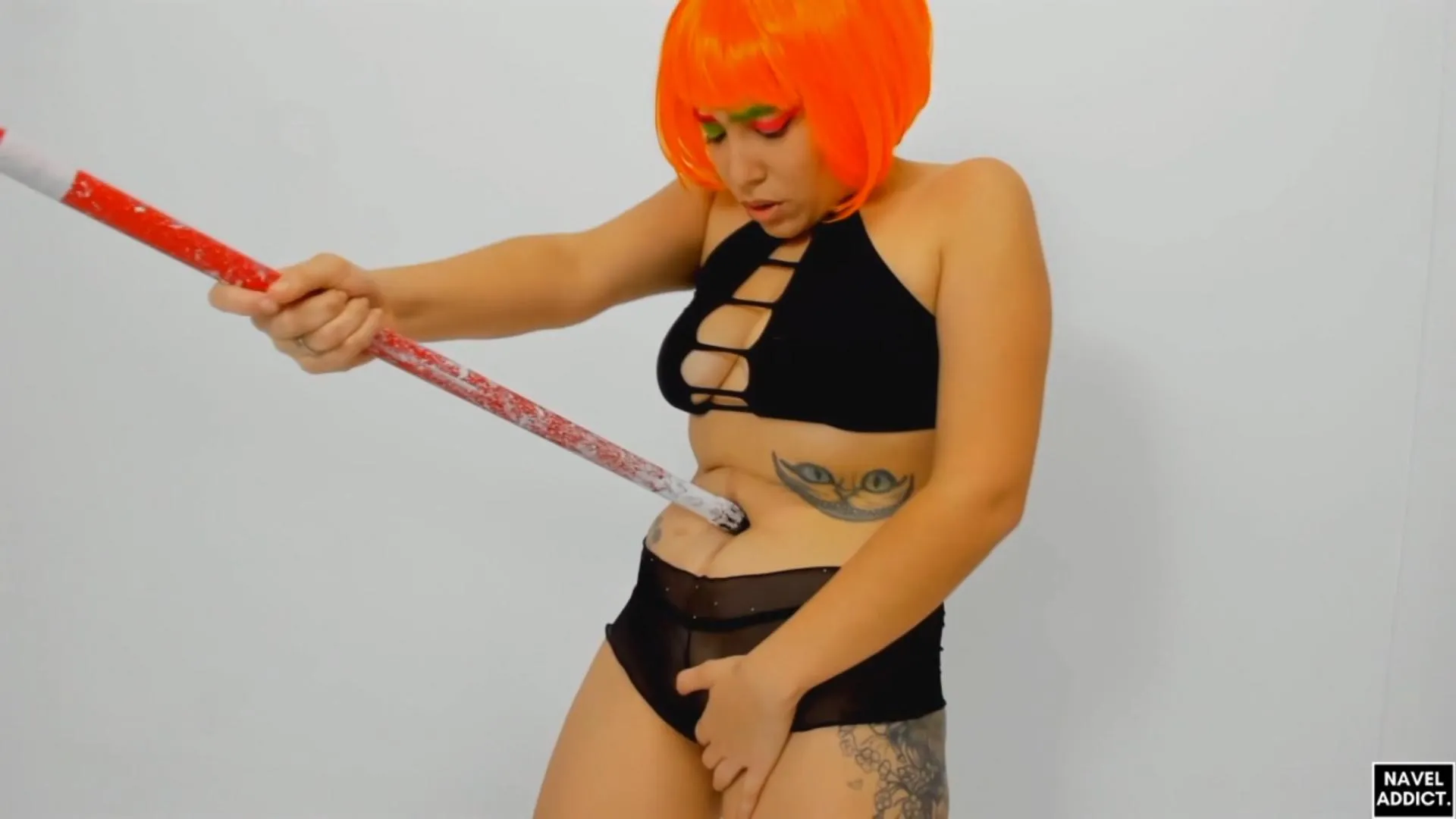 Navel Addict 24: Anuska Belly Poke And Belly Button Play