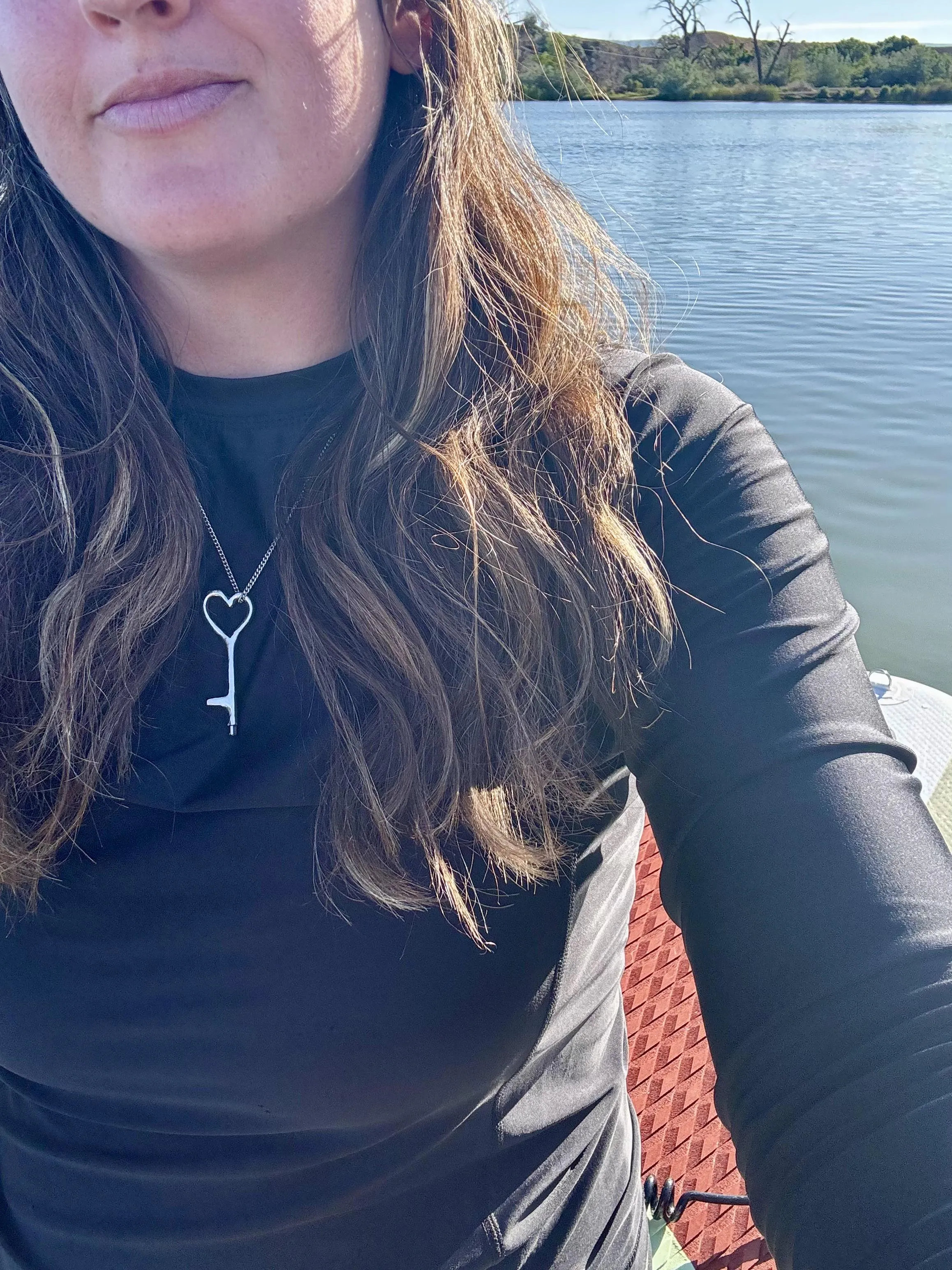 Taking my key out for a little bit of paddle boarding.