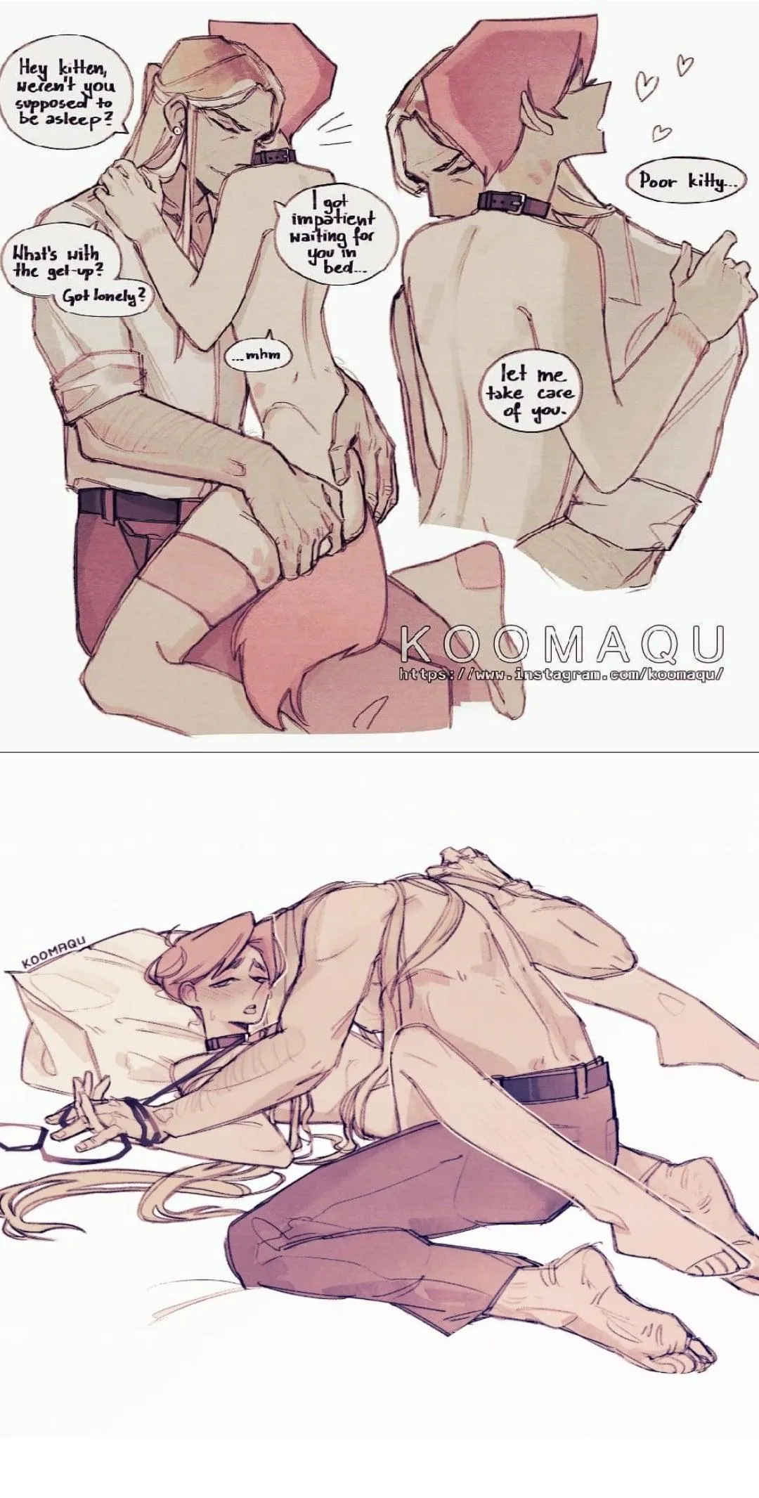 (art by @koomaqu_) to be this close with my future sub : 3