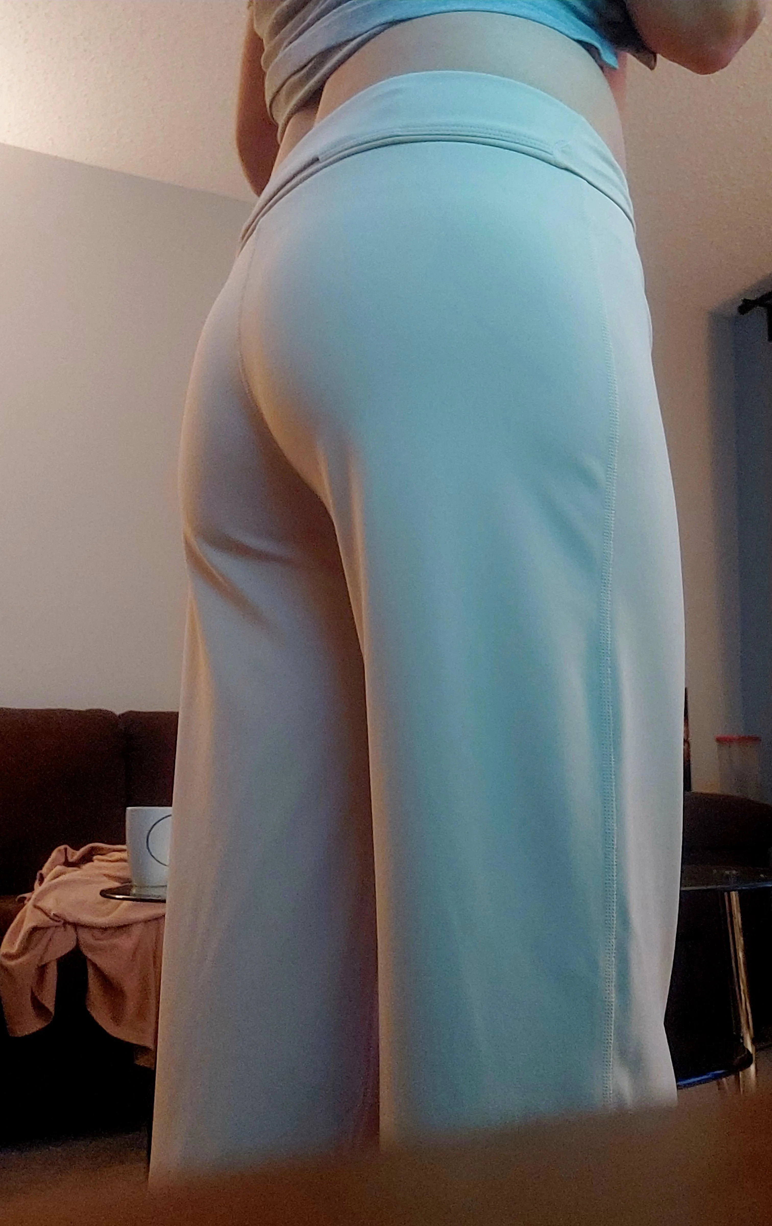 My 1st pair of wide leg yoga pants. So comfy.