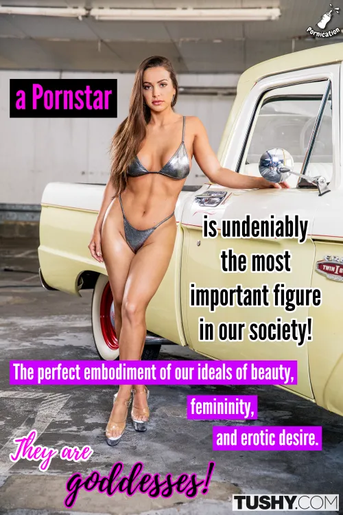Pornstars are goddesses! They deserve our worship 🛐