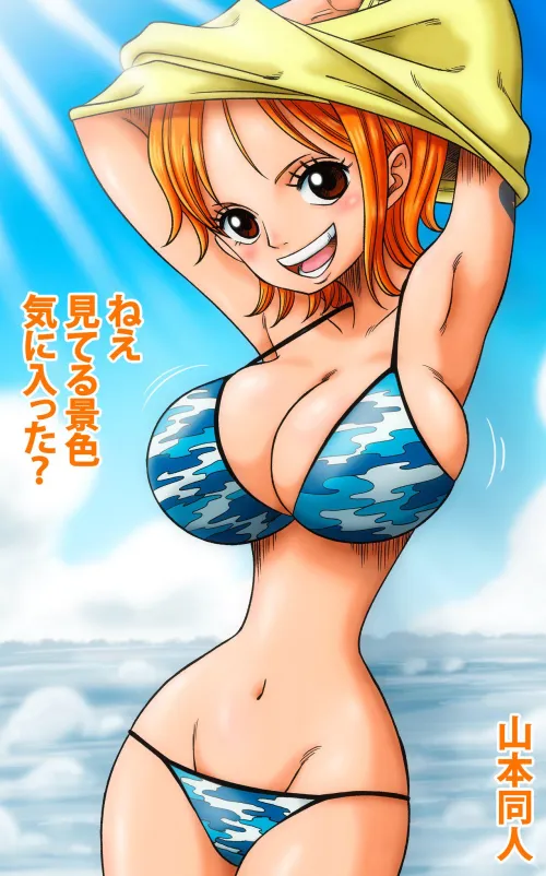 Pre-Timeskip Nami In Bikini (@YDoujin)