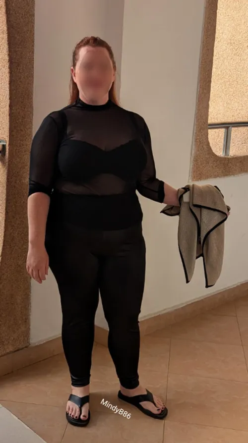 Sheer top for a night out