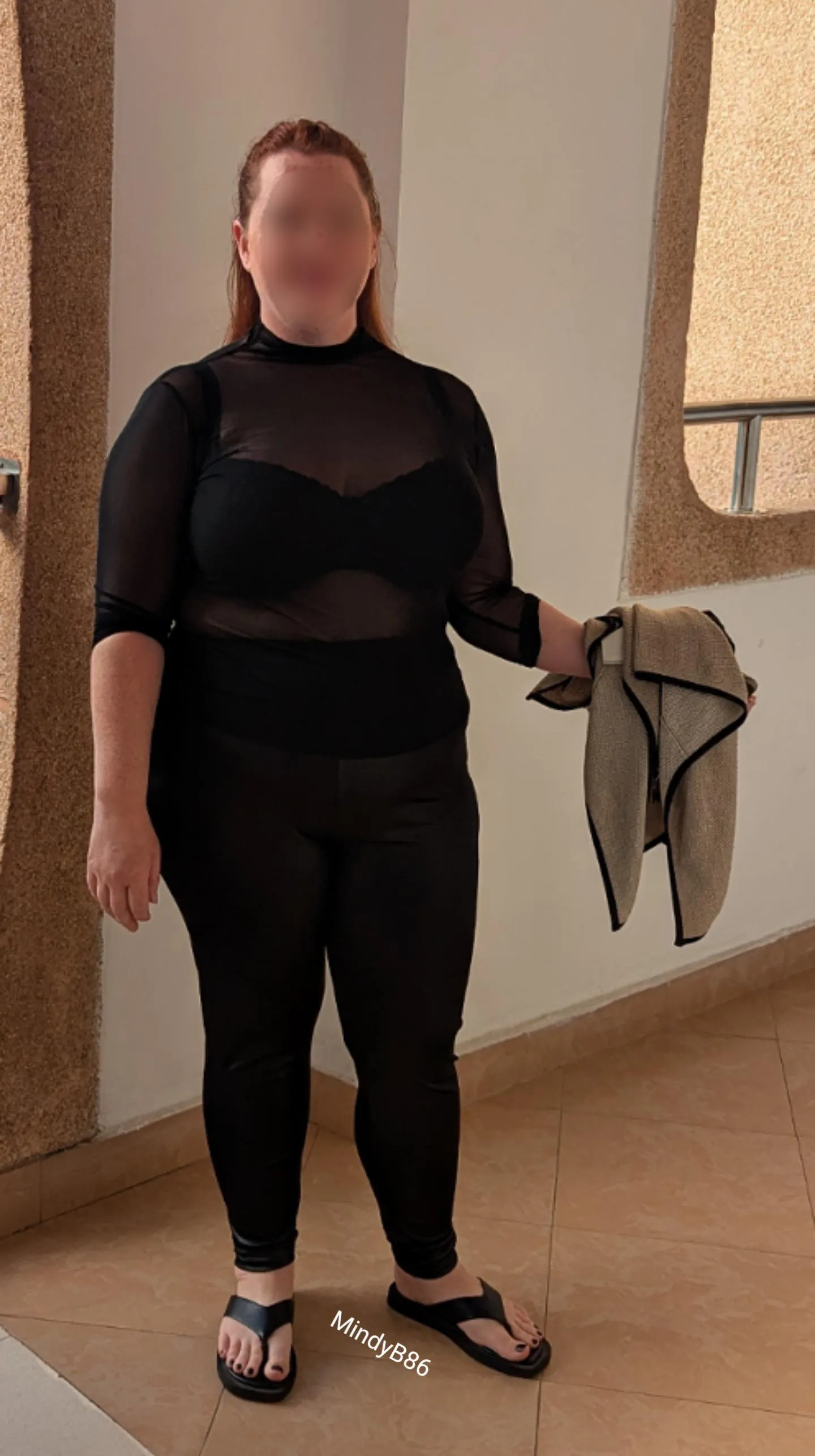 Sheer top for a night out