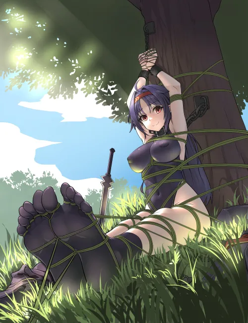 tied up to be devoured