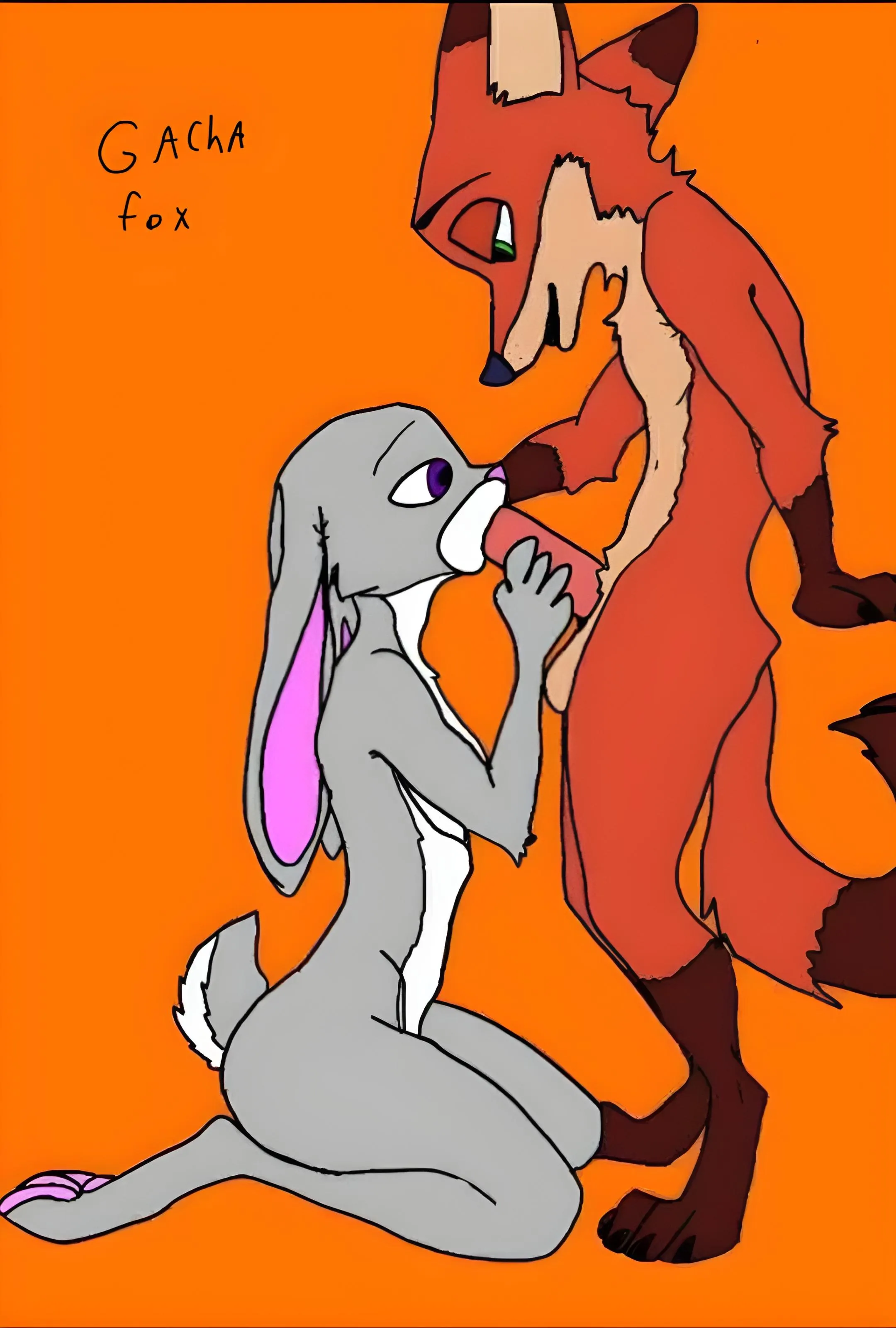 Old drawing of Judy x nick by (Gachafox)