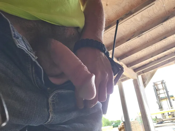 At work...gonna be a hot one