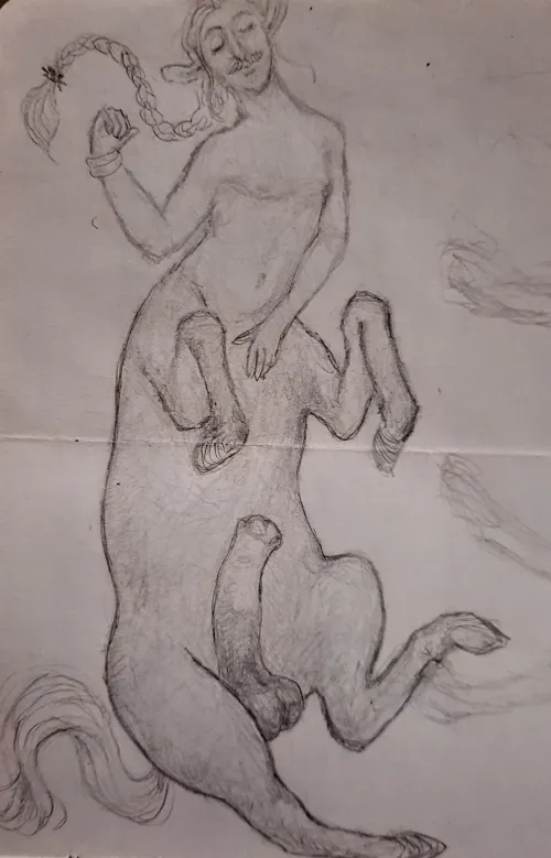 Big horse cock (art by me)