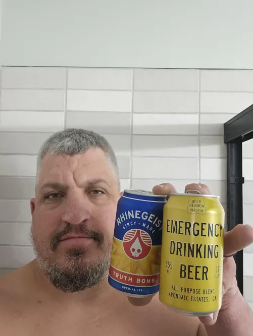 It's a two-fer to start my Friday, gonna drink these, then some more while at the pool! Then gaming and live streaming tonight.